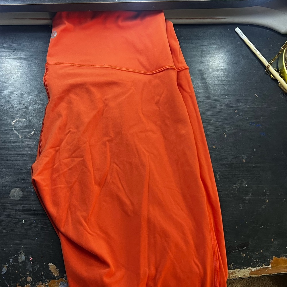 Lululemon Athletica Orange Midi Pencil Jumpsuit